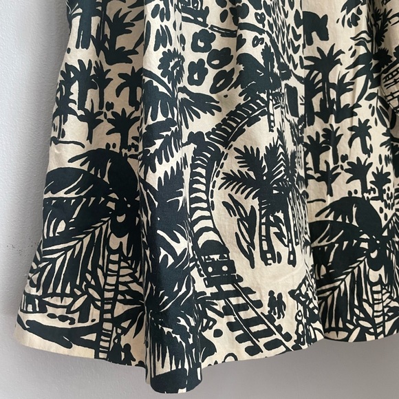 ❤️SOLD Corey Lynn Carter Anthropologie Tropical Vacation Painterly Cotton Skirt - Picture 5 of 15
